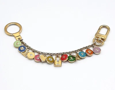$354 • Buy Louis Vuitton Bag Charm M65380 Portocle Sienne Bastille Multicolor Authentic