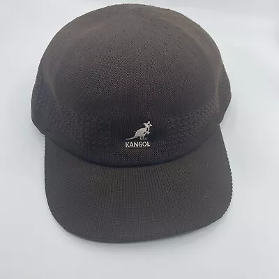 Kangol Hat Tropic Ventair Space Cap Mens Small Fitted Logo Hat Brown • $18