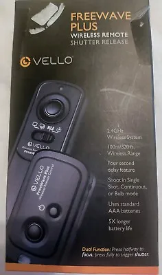 VELLO FREEWAVE PLUS REMOTE SHUTTER RELEASE RWII-N FOR NIKON New Open Box  • $24.99