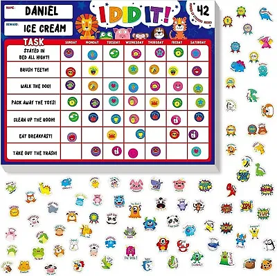 Magnetic I Did It Reward Chart Pad With 50 Perforated Sheets • £9.50