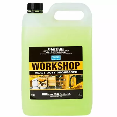 Chemtech Workshop Heavy Duty Degreaser Ready To Use 5L Australian Made • $54.50