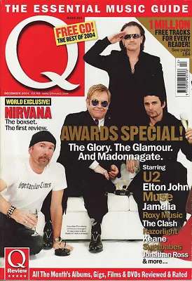 Q Magazine - Issue 221 - DEC 2004 - U2 AND ELTON JOHN Cover! • £2