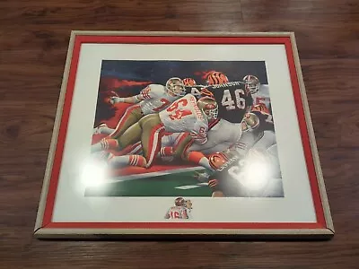 Super Bowl XXIII 23 49ers Lithograph Signed Merv Corning Football Proof /111 • $899.99