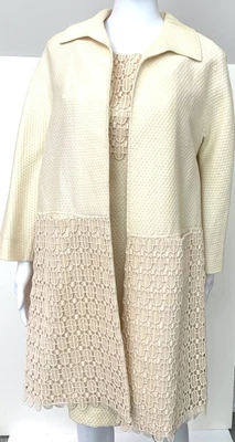 £648.96 • Buy Alessandro Dell’acqua Dress And Coat 2 Pc Set - Size 44