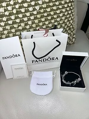 Pandora Bracelet With Charms 20cm • £30