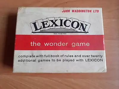 Vintage LEXICON Card Game By WADDINGTONS Complete With Box And Instructions • £9.99