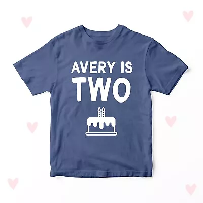 2nd Birthday T-shirt Two Years Old Kids Party Gift Clothing Girls Boys • £10.69