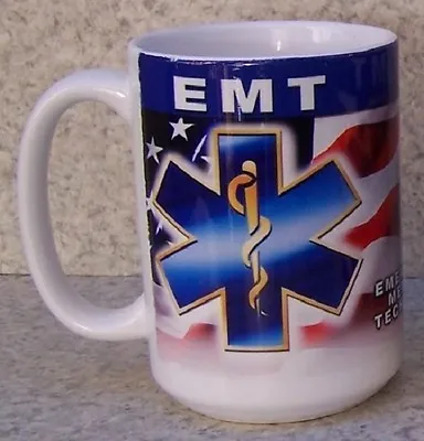 Coffee Mug Fire Police Rescue EMT Emergency Medical NEW 14 Ounce Cup W/ Gift Box • $29.99