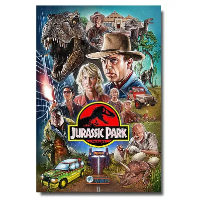 Jurassic Park Movie Poster Classic Film Print Painting Wall Art Picture 24x36 • $6.99