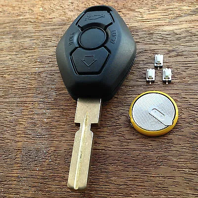 For BMW E46 E39 E38 3 5 7 Z3 M3 M5 REMOTE KEY FOB FULL REPAIR KIT With Battery  • $8.48