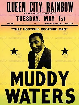 85992 MUSIC CONCERT ADVERT MUDDY WATERS LEGEND BLUES Wall Print Poster CA • $14