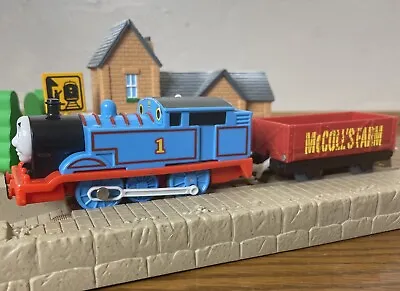 Thomas & Friends TrackMaster Thomas McColl's Farm Cargo Motorized Train Engine • $21.99