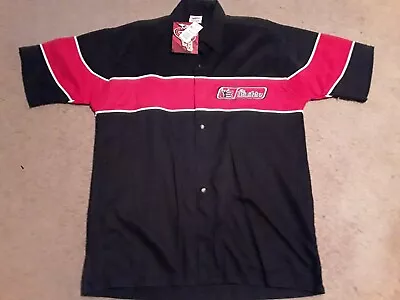 Vintage NASCAR Winners Circle Dale Earnhardt Intimidator Pit Crew Button Shirt L • $49.95