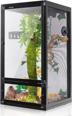 $216.04 • Buy Vertical Reptile Terrarium, Wide&Tall Chameleon Cage With Top Screen Ventilation