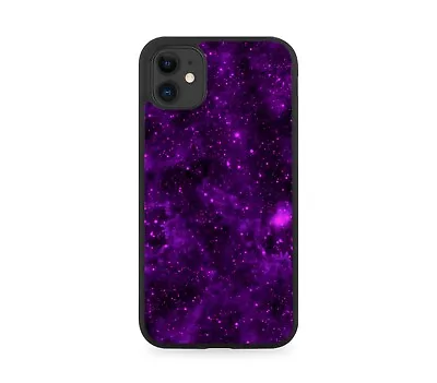 Dark Purple Stars Rubber Phone Case Space Solar System Universe Galaxy G349 • £15.90