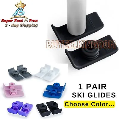 $10.23 • Buy Walker Ski Glides Universal Fit Easy To Use Glide Caps Coaster Skis For Medical 