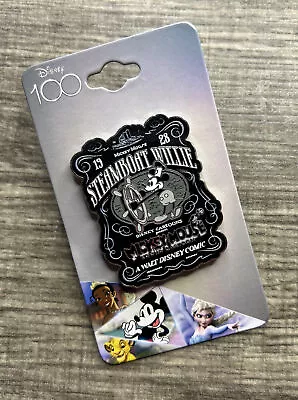 NEW ON CARD! Disney 100 Steamboat Willie Poster Metal Enamel Pin! • $14.99