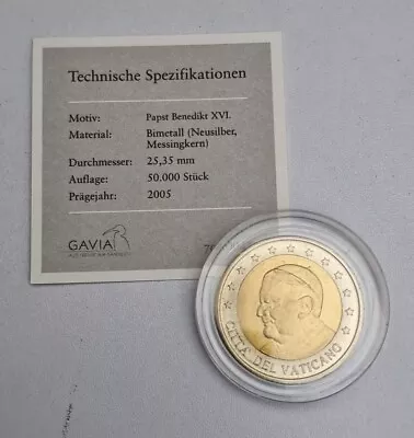  2 Euro 2005 Specimen Excellent Condition Probe Coin Vatican 🇻🇦  • $6.78