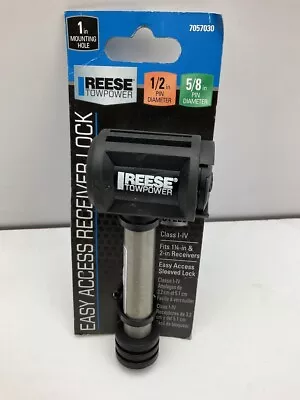 Reese 7057030 Trailer Hitch Lock For 1-1/4  & 2  Receivers 1/2 In. & 5/8 Pin • $17.99