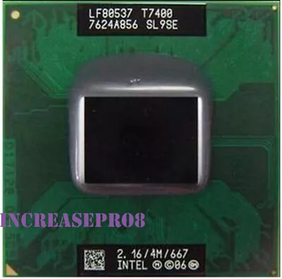 Intel Core 2 Duo T7400 2.16GHz Socket M Socket 479 Socket 478 CPU 34w 667MHz • £16.90