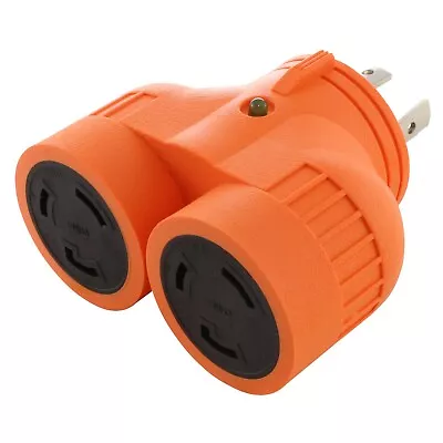 30A NEMA L14-30 Male Plug To 2 30A 125V NEMA L5-30 Female Connectors By AC WORKS • $36.74