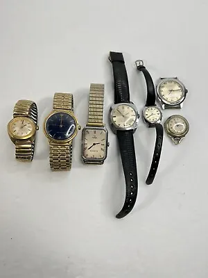 Lot Of (7) VTG Timex Watch Mechanical Battery F Cell Nurse Watch *READ* • $69.95