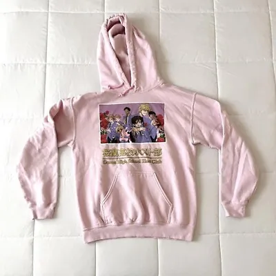 $20 • Buy Ouran High School Host Club Graphic Hoodie Sweatshirt Pullover Size M Pink Anime