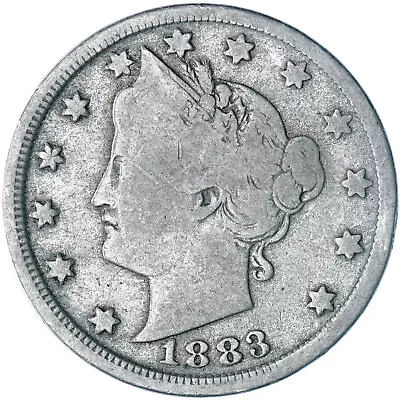 1883 (P) Liberty V Nickel No Cents Good GD US Coin See Pics Y402 • $9.79