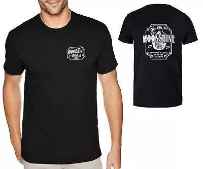 XtraFly Apparel Men's Tee Moonshine Whiskey Popcorn Moonshiners Crewneck T-shirt • $18.49