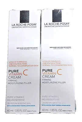 La Roche-Posay Pure Vitamin C Cream Moisturizing Filler 1.35 Fl Oz Lot Of 2 NEW • $36.99