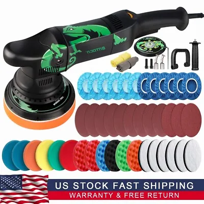 6  Buffer Polisher Orbital Dual Action Polishing Machine Car Detailing Kit Speed • $91.98