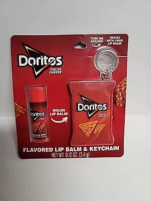 Doritos ~ Nacho Cheese ~ Lip Balm Holder Keychain Set ~ New !! • $8.99