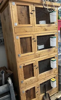 Quail Cage 4 Tier Sturdy Wooden Cage Used • £130