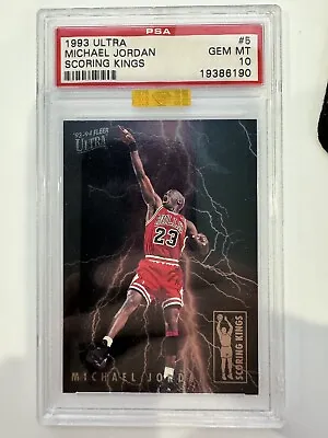 1993 Ultra Scoring Kings Michael Jordan PSA 10 + MBA GOLD • $25000