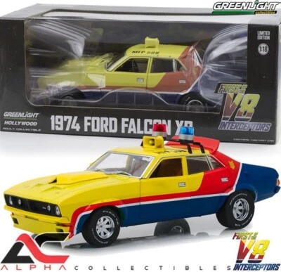£62.95 • Buy Greenlight 13574 1:18 1974 Ford Falcon Xb (mad Max) V8 Interceptors Mfp Yellow