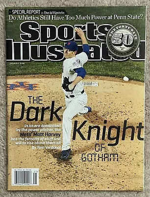 Sports Illustrated 2013 Matt Harvey “the Dark Knight” Ny Mets-no Label • $19.99