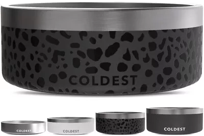 Coldest 64oz Dog Bowl - Stainless Steel Non Slip Dog Bowls Cats Pet Feeding • $39.99