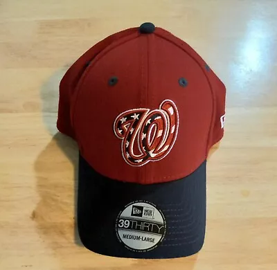 Washington Nationals Mens New Era 39 Thirty Medium-Large Hat • $21