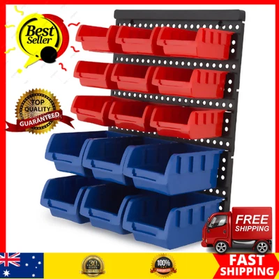 $23.88 • Buy 30 Bins Tool Organiser Wall Mounted Holder Garage Storage For Parts Nuts Bolts