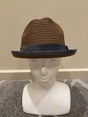 Quiksilver Mens Trilby / Fedora Hat - Size S/M - Brown + Free Postage • $29.75
