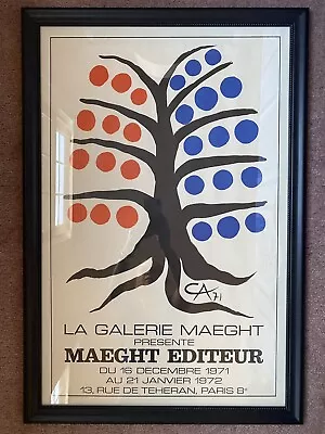 Alexander Calder 1971 Tree Of Life Lithograph Poster Custom Framed Truguard UV • $454.97