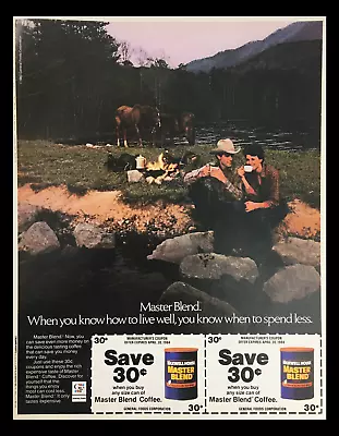 1984 Maxwell House Master Blend Coffee Circular Coupon Advertisement • $17.95