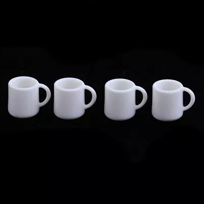 Set Of 4 Pieces Miniature Cups Mugs Dollhouse Tableware Accessories 1/12 • $8.99