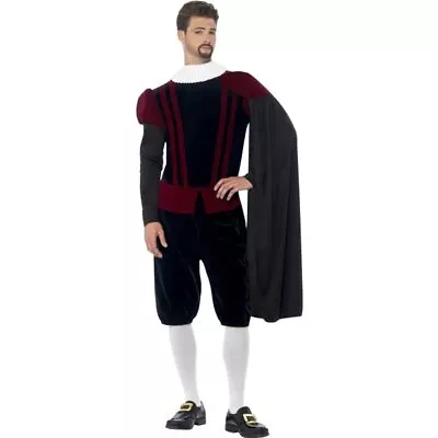 Smiffys Deluxe Tudor Lord Costume Black (Size M) • £34.04