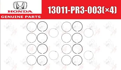 Honda Acura Genuine B-series Piston Ring 81㎜ Standard 4pcs Set 13011-PR3-003 OEM • $195.90