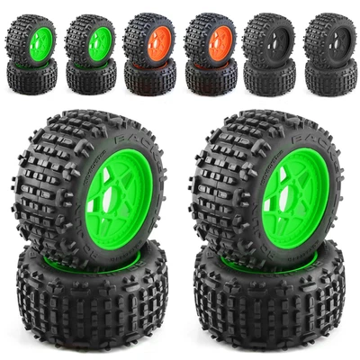 $49.67 • Buy 4X Tires Wheels 17mm Hub Hex For 1/10 RC Car HTraxxas Arrma Monster Truck