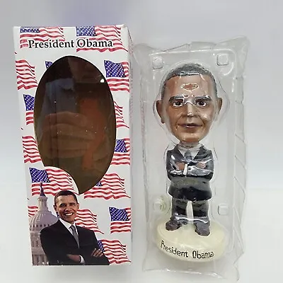 Barack Obama Bobblehead Blue Suit NIB Round2 LTD NEW • $12