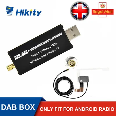 Digital DAB / DAB+ Radio Adapter Box Receiver ONLY FOR Android Car Stereo Radio • £29.99