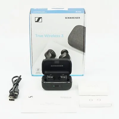 Sennheiser MTW3 Momentum True Wireless 3 Bluetooth Earbuds (Black) Complete! • $89.99