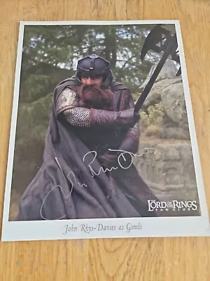 Lord Of The Rings John Rhys-Davies 8x10 Hand Signed Photo Picture  • £25